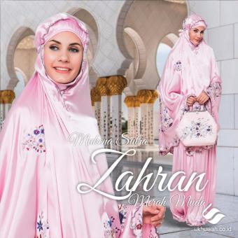 Ukhuwah Mukena Bordir Zahran Premium - Pink  
