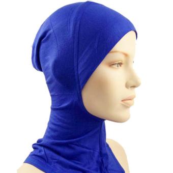 Under Scarf Hat Muslim woman Hijab Islamic Head Wear Neck Cover Blue - intl  