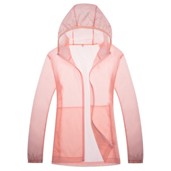 Unisex Lightweight UV Protection Skin Jacket Breathable Quick Dry Jackets?Pink? - intl  