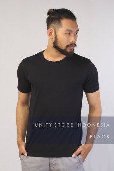Unity Indonesia - Stretch Fit T-Shirt O Neck - Hitam  
