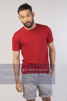 Unity Indonesia - Stretch Fit T-Shirt O Neck - Maroon  