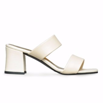 Urban Looks - Olive Beige Block Heels Sandals  