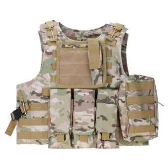 Vanker-Durable Combat Assault Military Hunting Game Army Airsoft Tactical Plate Carrier Vest forest camouflage - intl  