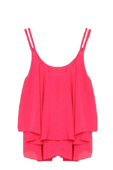 Velishy Loose Tank Top (Rose Pink)  