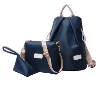 vicria tas ransel branded wanita high quality korean bag style 3in1 biru vicria tas ransel branded wanita high quality korean bag style 3in1 biru