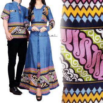Vrichel Collection Couple Batik Aka (Biru)  