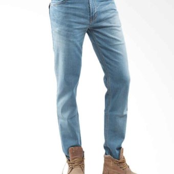 Wdstore Celana Jeans Pria Denim Skinny - Bioblitz [Biru Muda]  