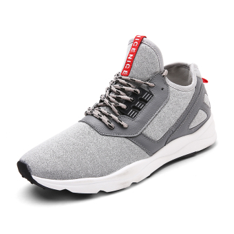 WETIKE Men's Sports Shoes Mesh Comfortable Shoes(Light grey)  