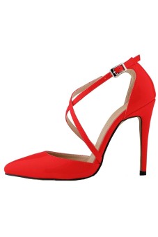 Win8Fong Party Stiletto Pointed Toe (Red)  