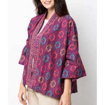 WINGGO Bali Batik Cardigan Outer [Purple]  