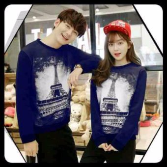 WinKin - Sweater Couple Paris - Biru Navy  