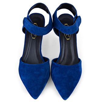 Women Ankle Pointed Toe Sandals High Heels Shoes (Blue) (Intl)  
