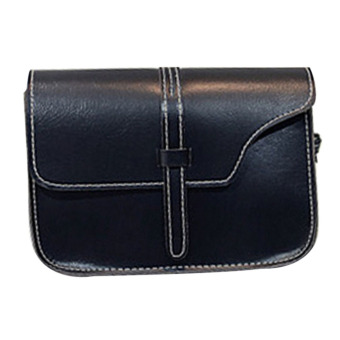 Women Faux Leather Handbag Shoulder Bag Messenger bags(black) - intl  