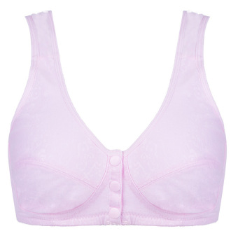 Women Feeding Nursing Bras Breastfeeding Front Buckle Pregnant Bra (Pink) - intl  