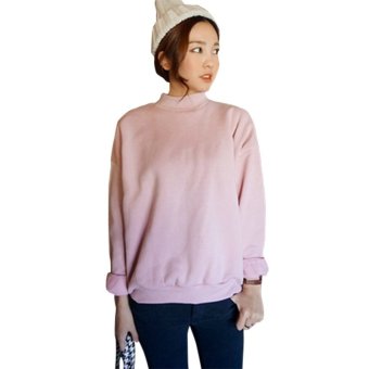 Women Hoodies Sports Sweatshirt Pullover Pink - intl  