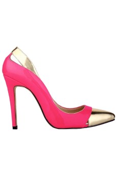 Women Ladies High Heels Pointed Toe Pumps Stiletto Shoes Party Shoes Court Shoes (Rosepink)  