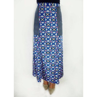 Women Loose Casual Blue Maxi Skirt  