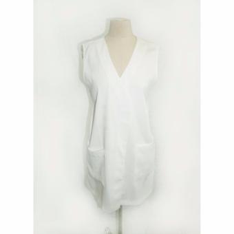 Women Loose Casual White Vest  