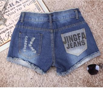 Women Shorts Denim Jenas Shorts Casual Summer Ladies Shorts Pants Jeans Fashion Holes L17071 (Color1) - intl  