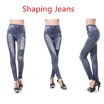 Women Stretch Denim Jeans Ripped Tight Pants Pencil Hole Pants Trpusers - intl  