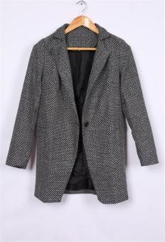 Women Warm Wool Cashmere Long Winter Parka Coat Trench Overcoat  