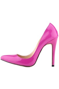 Women's High Heels Pointed Toe Platform Pumps Stiletto Sandal Court Shoes (Purple)  