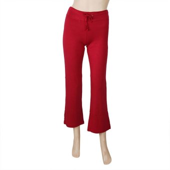 Womens Hot Fashion Yoga Pants Modal Pants Slim Square Dance Yoga Pants Fitness Sport Trousers (Red)  