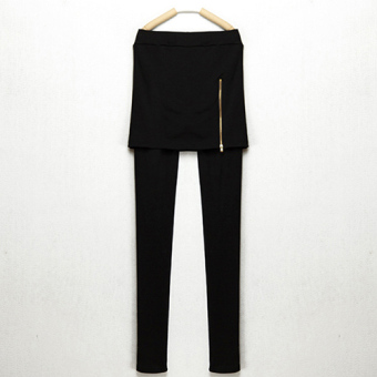 Women's Korean Fashion Pure Cotton Culottes(Black) - intl  