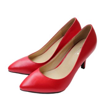 Womens Ladies Stiletto High Heels Party/Wedding Shoes Red 41  