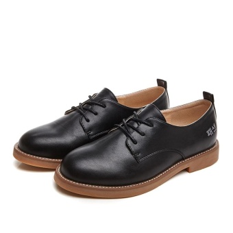 Women's leather shoes casual Flat shoes Fashion Brogues Lace-Ups - intl  
