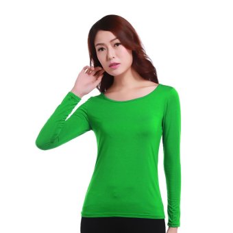 Women's Muslim Long Sleeve Modal T-shirt - Green - intl  