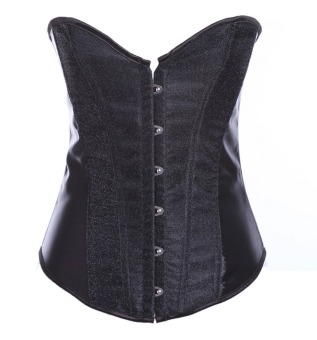 Women's Sexy Strapless Solid Color Corset With Hook & Eye (Black) - Intl - Intl  