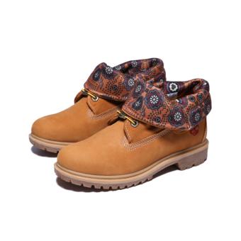 Women's Timberland Authentics Roll-Top Leather Shoes Wheat yellow EU35-40 - intl  