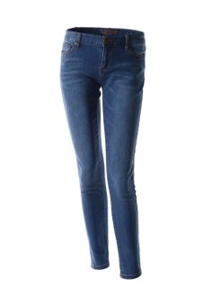 Womens Ultimate Skinny Perfectly Slimming Denim Washing Stretchy Jeans MEDIUMBLUE  
