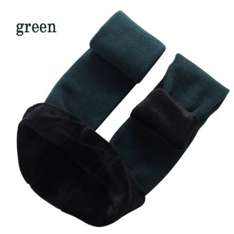 Women's Winter Warm Velvet Elastic Leggings (ink green) - intl  