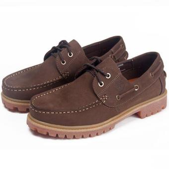 Working Sneakers For Timberland Classic Boat Amherst 2-Eye Boat Shoes Men (Coffee) - intl  