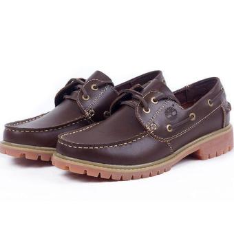 Working Sneakers For Timberland Classic Boat Amherst 2-Eye Boat Shoes Men (Brown) - intl  