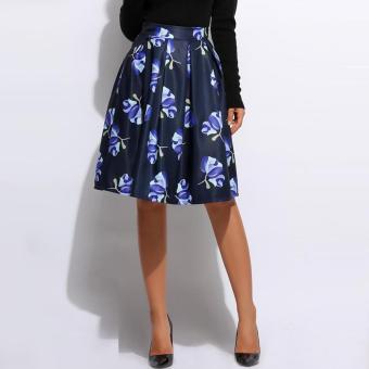 Yika Women High Waist Floral A-Line Skirt - intl  