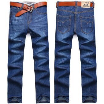 YONGENT Men's Rugged Wear Relaxed Fit Jeans 086  