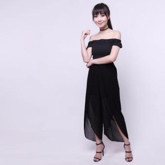 Yoorafashion Celana Wanita - Escarpat Pants - Hitam / black  