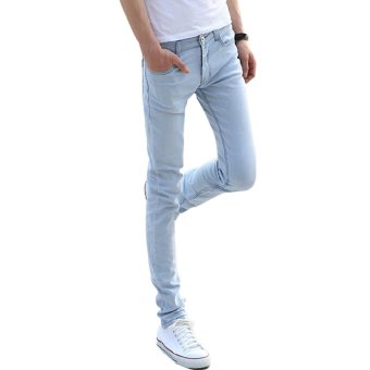 Youth Series Men's Skinny Slim Fit Jeans White 801  