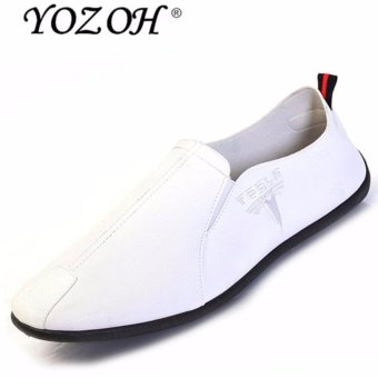 YOZOH 2017 British men's casual shoes,Summer Loafers-White - intl  