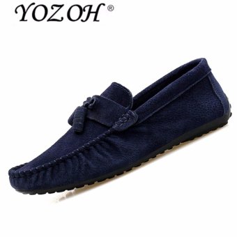 YOZOH 2017 men springtime new style Loafers,Business casual shoes-Blue - intl  