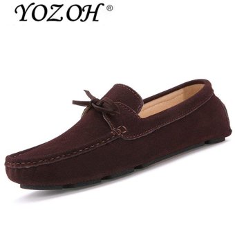 YOZOH 2017 spring new Loafers Korean version of breathable casual shoes-Brown - intl  
