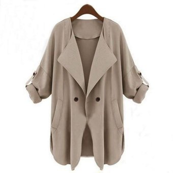 Zanzea Brand Coat Autumn Spring Women Fashion Tops Ladies Casual Loose Coat Solid Jacket Cardigan Outerwear Plus Size - intl  