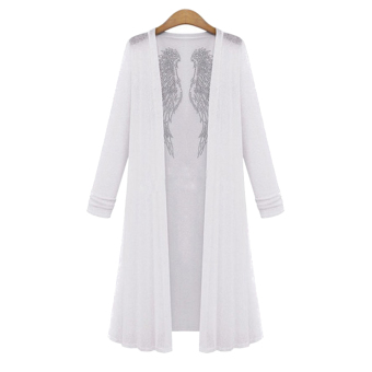 ZANZEA Women Open Kimono Cardigan Long Casual Long Sleeve Coat - intl  