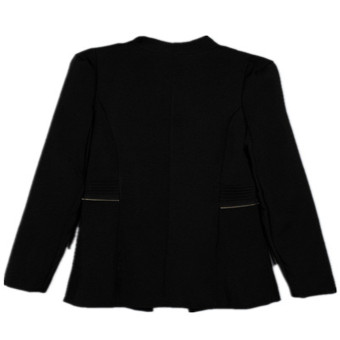 ZANZEA Womens Long Sleeve Lapel Solid Slim Suit Jacket Zipper Tunic Blazer Coat  