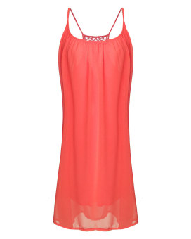 ZANZEA Womens Summer Sleeveless Beach Dress Red S-3XL  