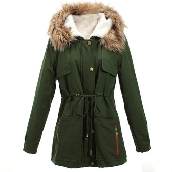 ZANZEA Womens Winter Warm Thick Fleece Faux Fur Coat Jacket Parka Hooded Trench Outwear  