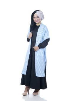 Zayani - Raina Outer Polka (Baby Blue)  